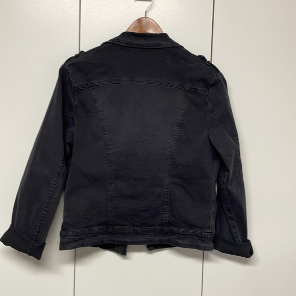 Elliot & Vine Black denim Moto jacket - Picture 2 of 4